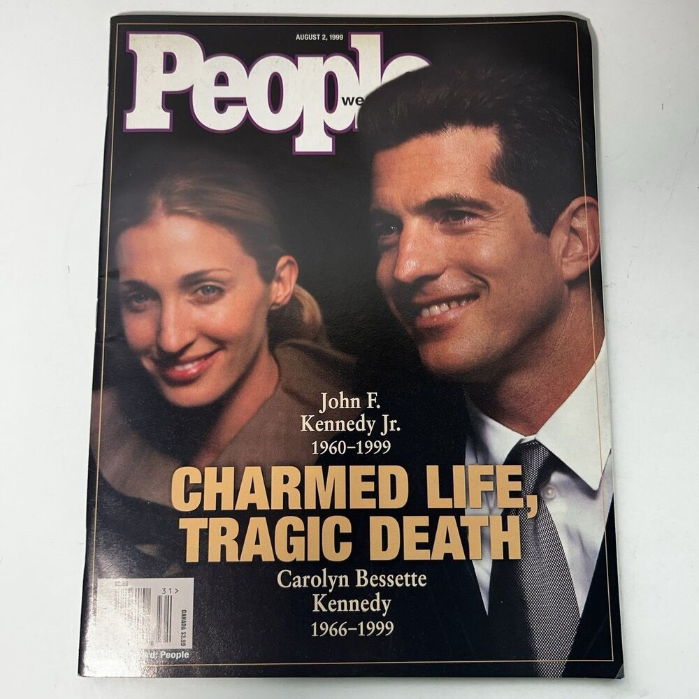 JFK Jr. & Carolyn Bessette People Magazine August 2 1999 Newsstand Edition